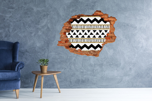 3d fali matrica lyuk a falban Stilizált lyuk a falban