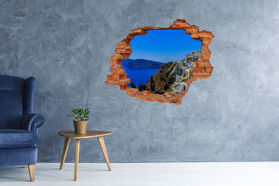 3d fali matrica lyuk a falban Santorini görögország