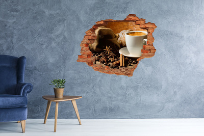 3d fali matrica lyuk a falban Kávé és fűszerek