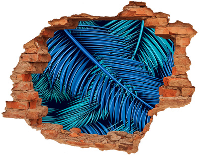 3d fali matrica lyuk a falban Trópusi oázis pálmafákkal