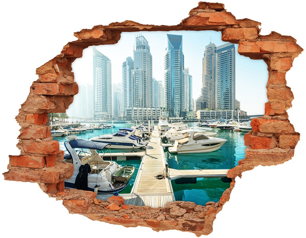 3d fali matrica lyuk a falban Marina dubai