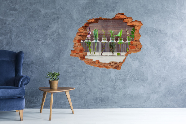 3d fali matrica lyuk a falban Zöld oázis üvegekben