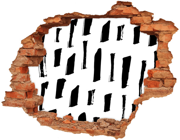 3d fali matrica lyuk a falban Egy romos fal, amely a városra néz