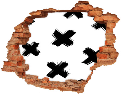 3d fali matrica lyuk a falban Stílusos lyuk a falban