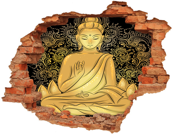 3d fali matrica lyuk a falban Ülő buddha