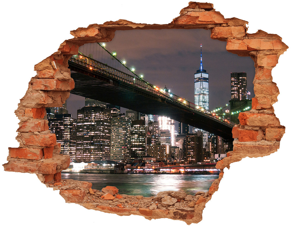 3d fali matrica lyuk a falban Manhattan new york city