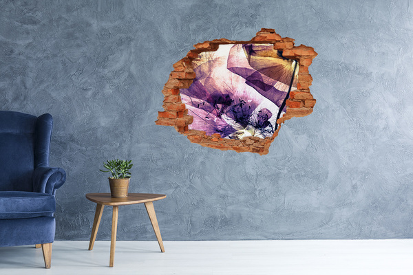 3d fali matrica lyuk a falban A virágvilág a falak mögött