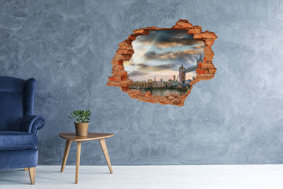 3d fali matrica lyuk a falban Tower Bridge Londonban