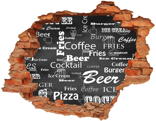 3d fali matrica lyuk a falban Kulináris káosz a lyukban