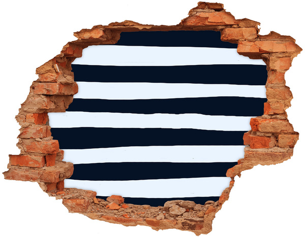 3d fali matrica lyuk a falban Csíkos háttér