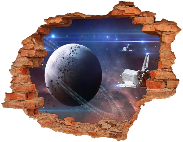 3d fali matrica lyuk a falban Űrutazás egy lyukon keresztül a falban