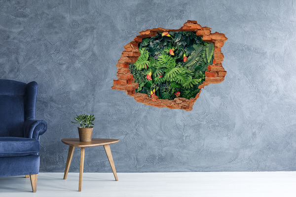 3d fali matrica lyuk a falban Egzotikus dzsungel