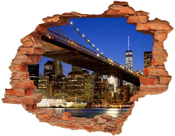 3d fali matrica lyuk a falban Manhattan new york city