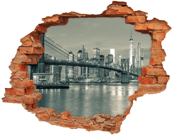 3d fali matrica lyuk a falban Manhattan new york city