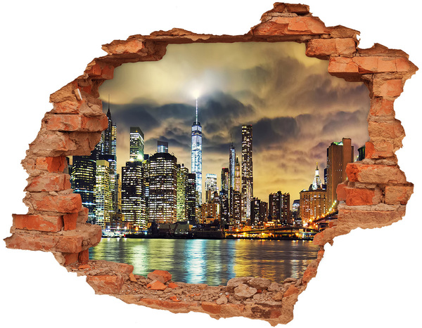 3d fali matrica lyuk a falban Manhattan new york city