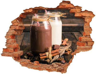 Lyuk 3d fali matrica Csokoládé finomságok természetes környezetben