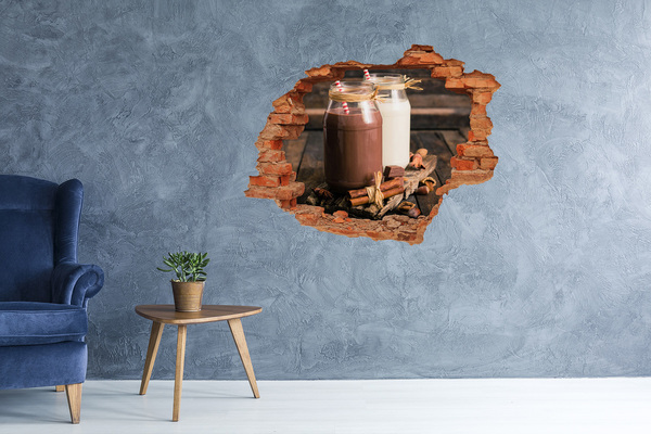 Lyuk 3d fali matrica Csokoládé finomságok természetes környezetben