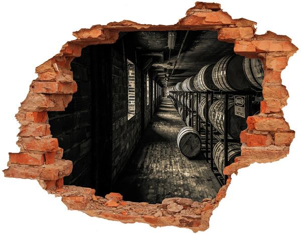 Lyuk 3d fali matrica A hordós pince belseje