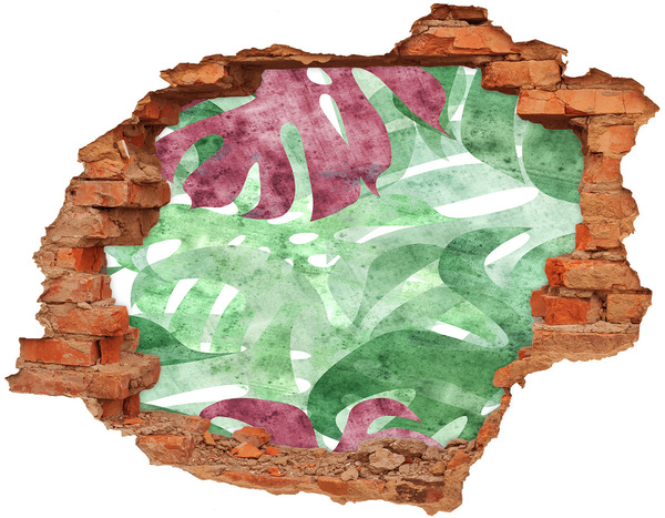 Lyuk 3d fali matrica Trópusi dzsungel