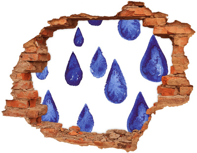 Lyuk 3d fali matrica Vízcseppek a falon