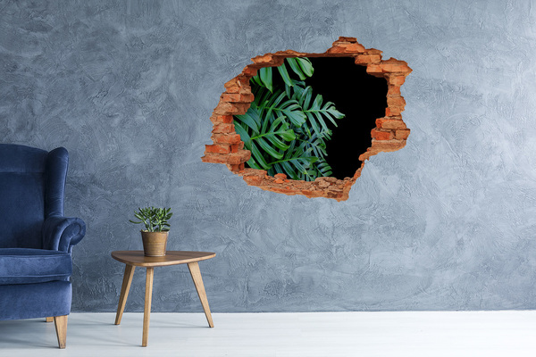 Lyuk 3d fali matrica Monstera