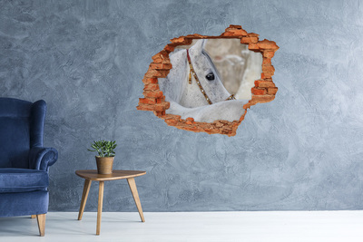 Lyuk 3d fali matrica Egy ló elegáns kantárban