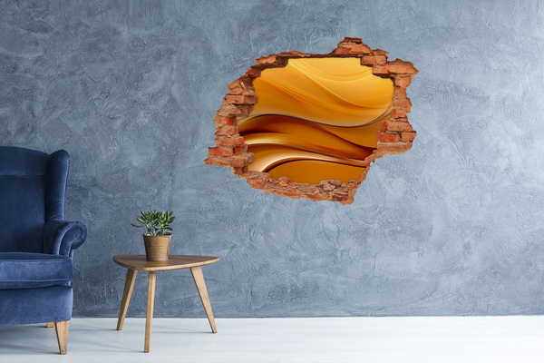 Lyuk 3d fali matrica Arany hullám a falban