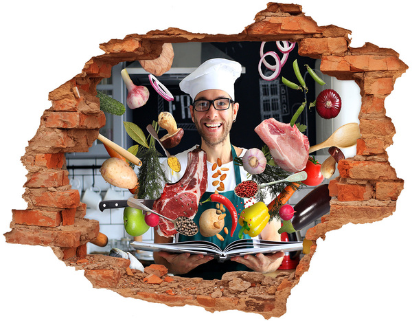 Lyuk 3d fali matrica Konyhai őrület