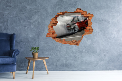 Lyuk 3d fali matrica Versenyautó akcióban