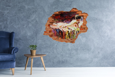 Lyuk 3d fali matrica Festői hegyi táj