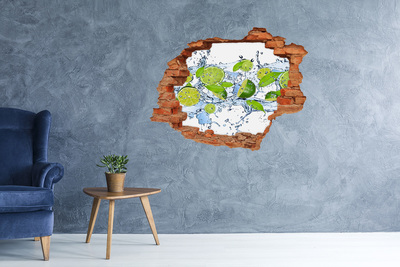 Lyuk 3d fali matrica Frissítő limonádé vízben