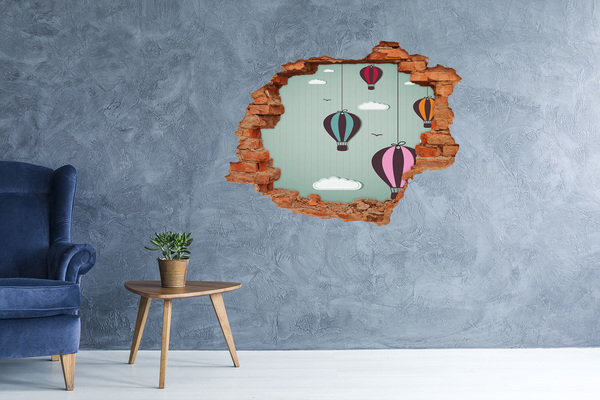 Lyuk 3d fali matrica Léggömbök az égen