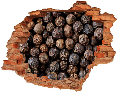 Lyuk 3d fali matrica Aranyfűszer egy lyukban a falban