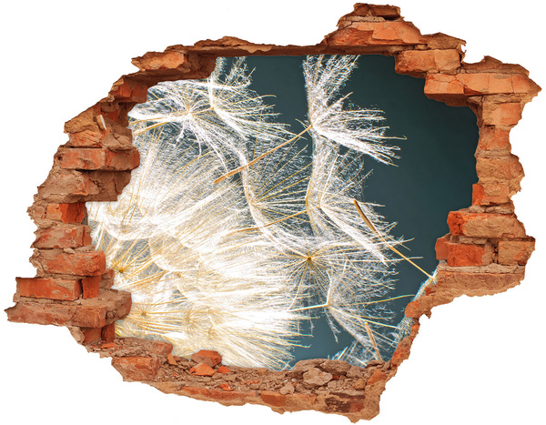 3d-s lyuk vizuális effektusok matrica Virágos táj a lyuk mögött