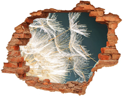 3d-s lyuk vizuális effektusok matrica Virágos táj a lyuk mögött