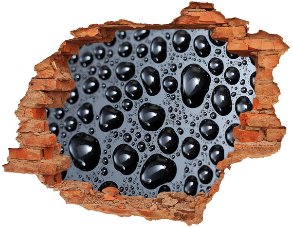 3d-s lyuk vizuális effektusok matrica Vízcseppek