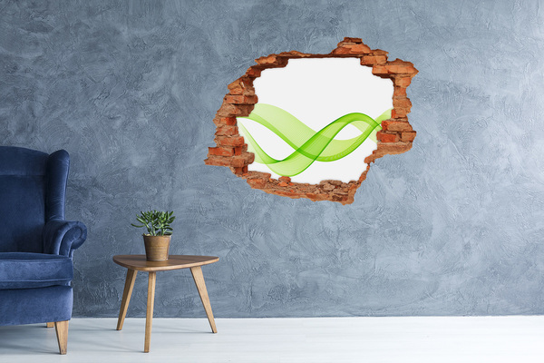 3d-s lyuk vizuális effektusok matrica Színes hullámok