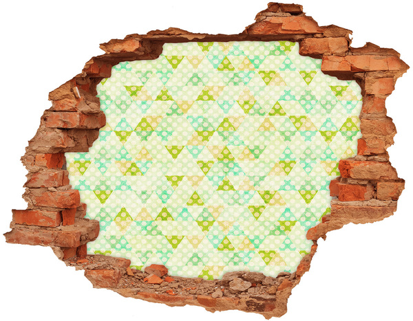 3d-s lyuk vizuális effektusok matrica Geometriai háttér