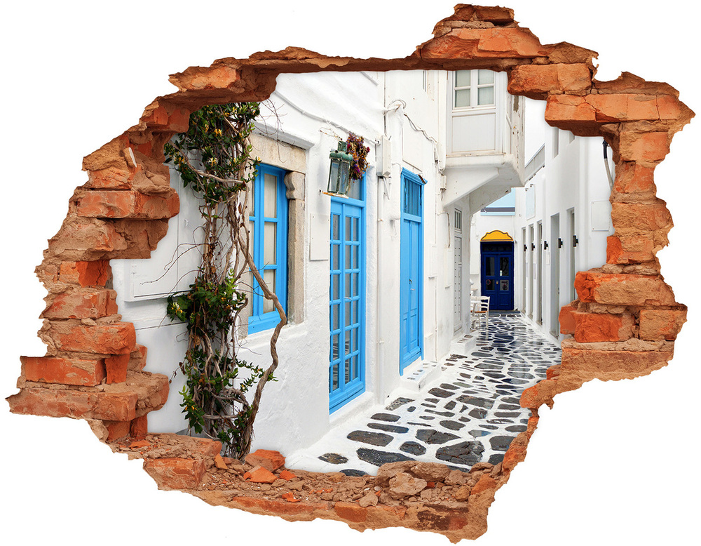 3d-s lyuk vizuális effektusok matrica Görög utcákon
