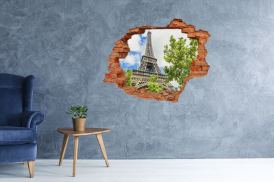 3d-s lyuk vizuális effektusok matrica Az Eiffel-torony Párizsban