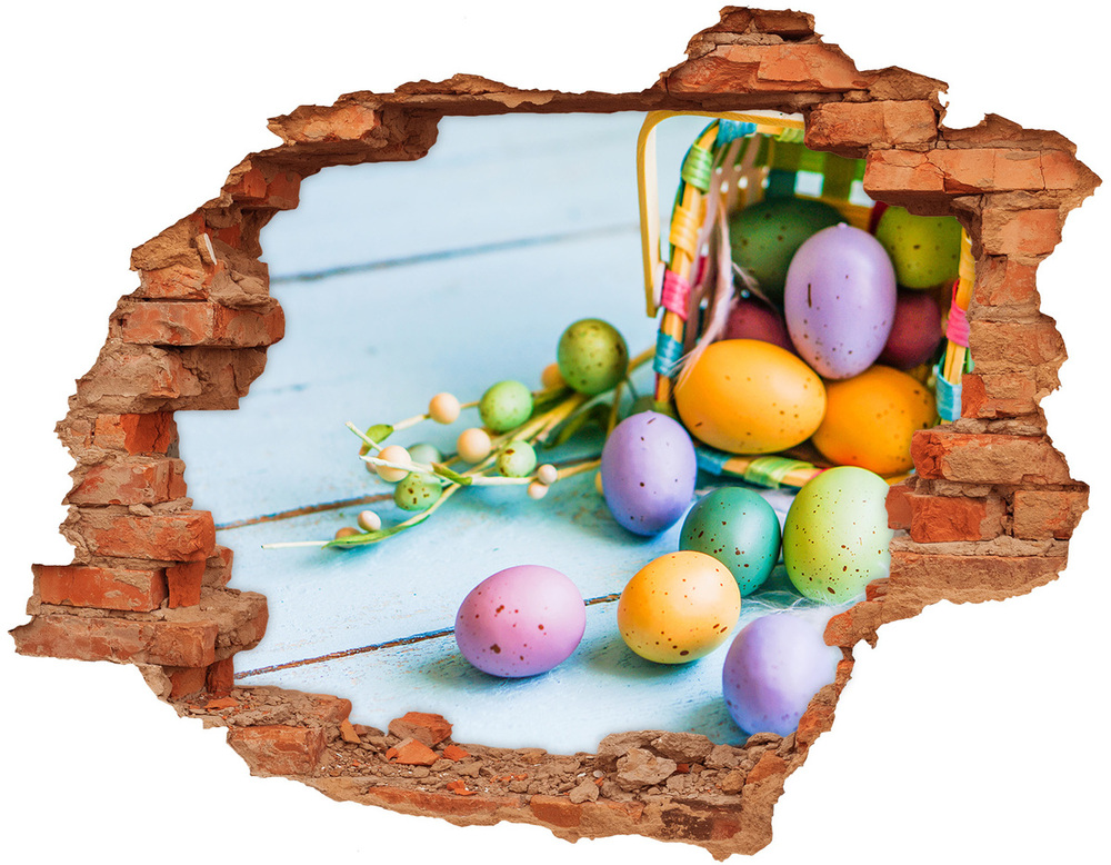 3d-s lyuk vizuális effektusok matrica Húsvéti tojás