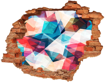 3d-s lyuk vizuális effektusok matrica Színes kristályvilág