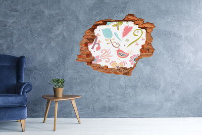 3d-s lyuk vizuális effektusok matrica A színes világ a lyuk mögött