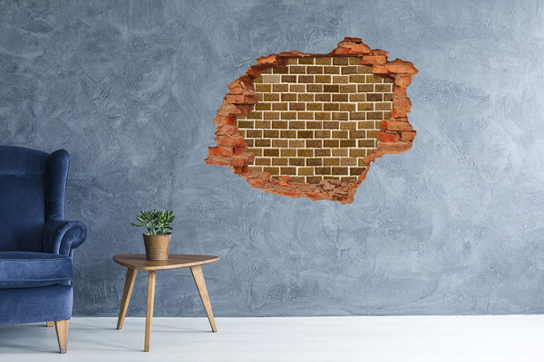 3d-s lyuk vizuális effektusok matrica Téglafal