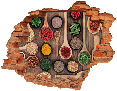 3d-s lyuk vizuális effektusok matrica Fűszerek a világ minden tájáról