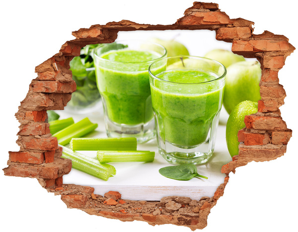 Fali matrica lyuk a falban Zöld egészségkoktél