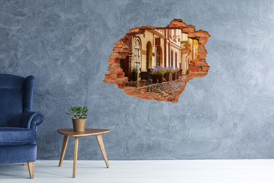 Fali matrica lyuk a falban Egy bájos sarok levendulával