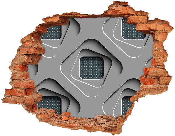 Fali matrica lyuk a falban 3d absztrakció