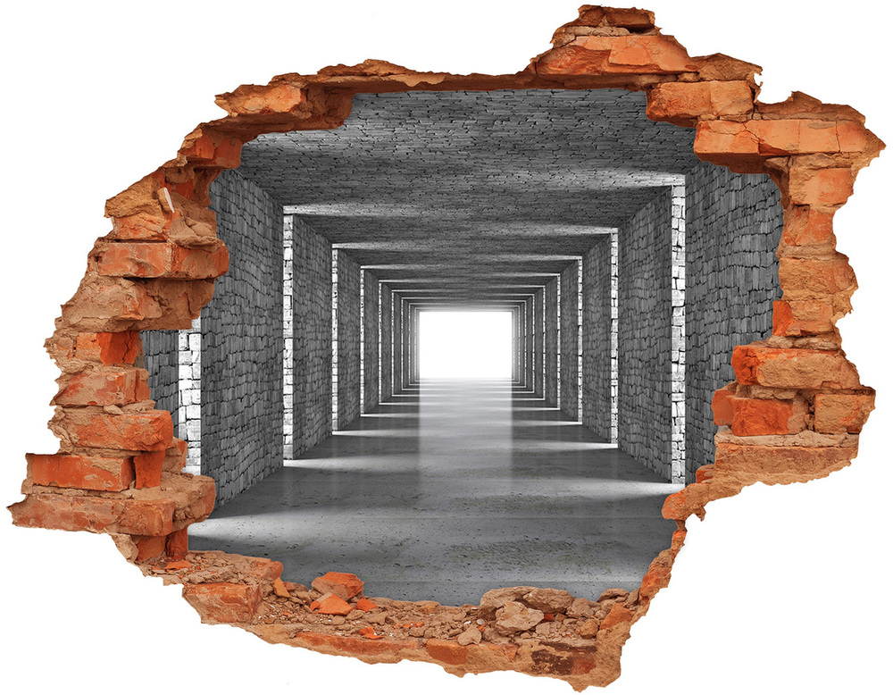 Fali matrica lyuk a falban Brick tunnel