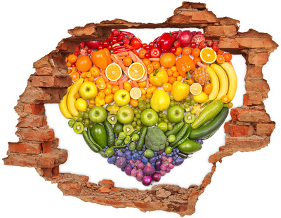 Fali matrica lyuk a falban Egy gyümölcsös, rejtett paradicsom